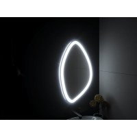Овальное зеркало в ванну с подсветкой Васто 50х80 см