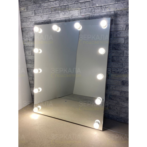 Выполненная работа: гримерное зеркало без рамы с подсветкой лампочками (24.07.2022)